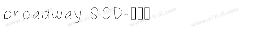 broadway SCD字体转换